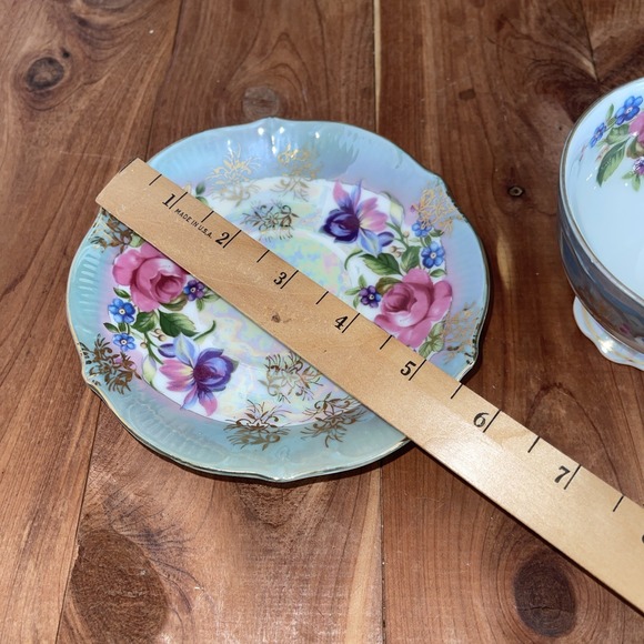 Rose Floral Bone China Tea Cup and Saucer - Butterfly Brand - Picture 5 of 10